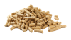 Ein kleiner Haufen von Holzpellets